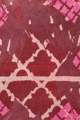 Kaschmirschal Feuervogel Bordo – bedruckt, 100 % Cashmere | PURSCHOEN