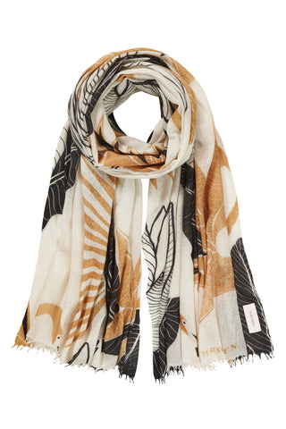 Kaschmirschal gewebt Flamingo Fog – bedruckt, 100 % Cashmere | PURSCHOEN