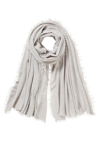 Kaschmirschal Galactic Stars Silber – Lurex-Glanz, 100 % Cashmere | PURSCHOEN