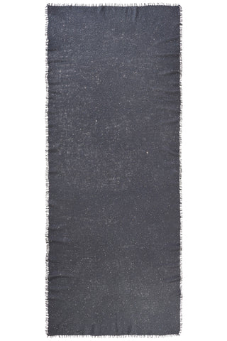 Kaschmirschal Galactic Stars Anthratzit – Lurex-Glanz, 100 % Cashmere | PURSCHOEN
