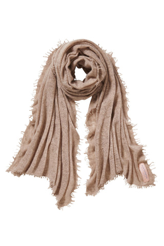 Kaschmirschal Taupe – einfarbig, 100 % Cashmere | PURSCHOEN