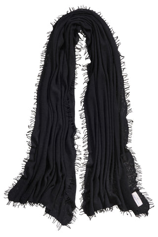 Kaschmirschal Black – einfarbig, 100 % Cashmere | PURSCHOEN