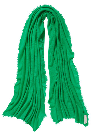 Kaschmirschal Limette – einfarbig, 100 % Cashmere | PURSCHOEN
