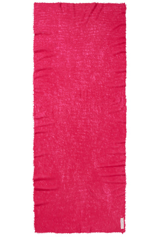 Kaschmirschal Himbeere – einfarbig, 100 % Cashmere | PURSCHOEN