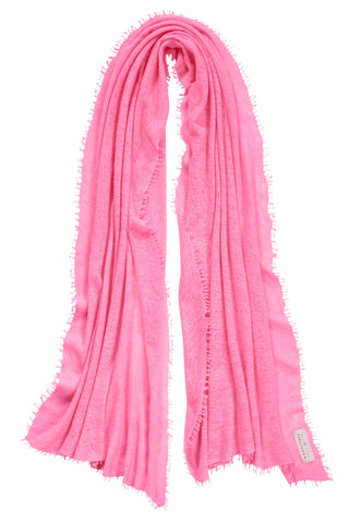 Kaschmirschal Flamingo – einfarbig, 100 % Cashmere | PURSCHOEN