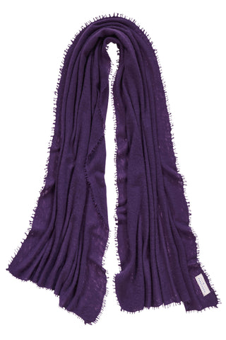 Kaschmirschal Blackberry – einfarbig, 100 % Cashmere | PURSCHOEN