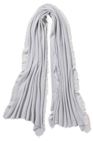 Kaschmirschal Aluminium – einfarbig, 100 % Cashmere | PURSCHOEN