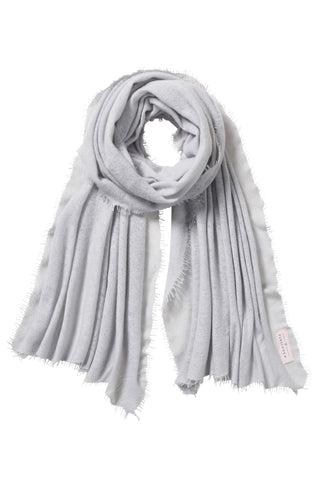 Kaschmirschal Aluminium – einfarbig, 100 % Cashmere | PURSCHOEN