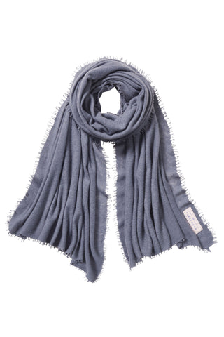 Kaschmirschal Asphalt – einfarbig, 100 % Cashmere | PURSCHOEN