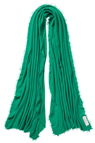 Kaschmirschal Basilikum – einfarbig, 100 % Cashmere | PURSCHOEN