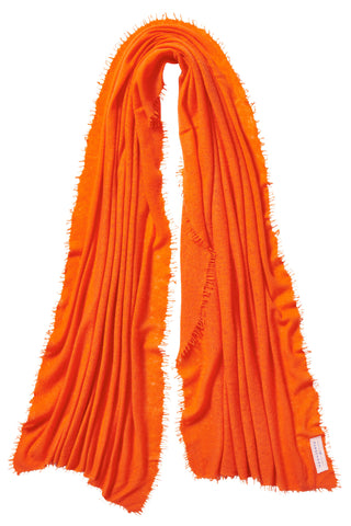 Kaschmirschal Sanddorn – einfarbig, 100 % Cashmere | PURSCHOEN