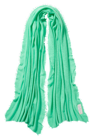 Kaschmirschal Green Ice – einfarbig, 100 % Cashmere | PURSCHOEN
