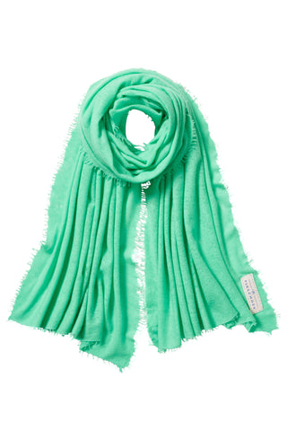Kaschmirschal Green Ice – einfarbig, 100 % Cashmere | PURSCHOEN