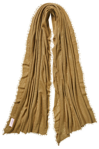 Kaschmirschal Oliv – einfarbig, 100 % Cashmere | PURSCHOEN
