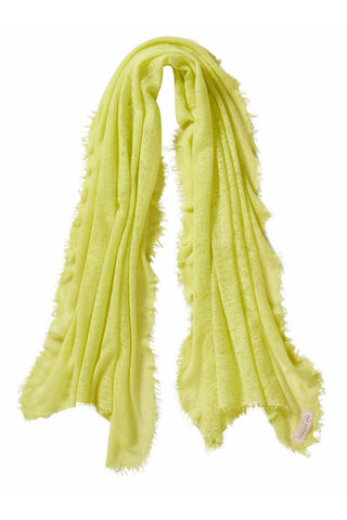 Kaschmirschal Neon Gelb – einfarbig, 100 % Cashmere | PURSCHOEN
