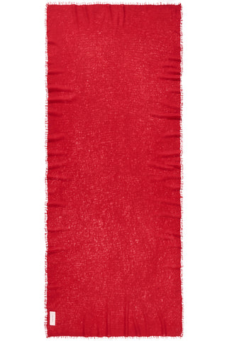 Kaschmirschal Lava Red – einfarbig, 100 % Cashmere | PURSCHOEN