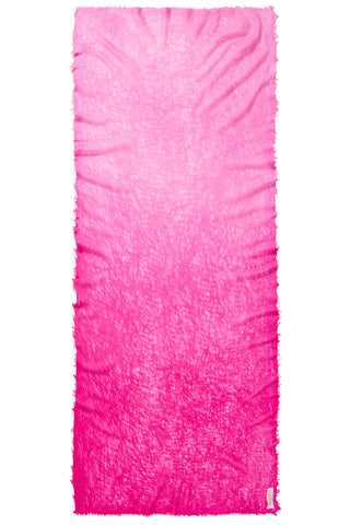 Kaschmirschal Ombre Pink Puder Pink – Ombré-Farbverlauf, 100 % Cashmere | PURSCHOEN