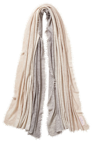 Kaschmirschal Ombre Lanzarote – Ombré-Farbverlauf, 100 % Cashmere | PURSCHOEN