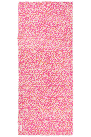 Kaschmirschal Leo Pink Orange – bedruckt, 100 % Cashmere | PURSCHOEN