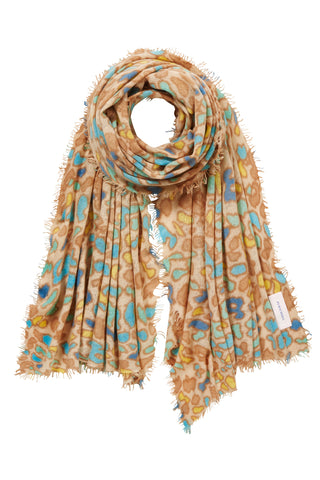 Kaschmirschal Leo Multi 1 – bedruckt, 100 % Cashmere | PURSCHOEN