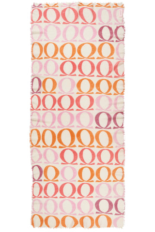 Kaschmirschal Logo Love BigO Multi 2 – bedruckt, 100 % Cashmere | PURSCHOEN