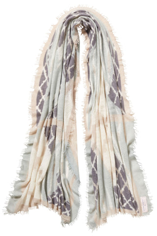 Kaschmirschal Feuervogel Schilf – bedruckt, 100 % Cashmere | PURSCHOEN