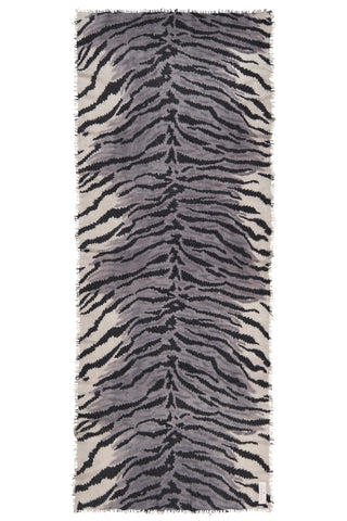Kaschmirschal Tiger Black – bedruckt, 100 % Cashmere | PURSCHOEN