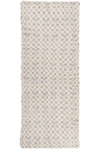 Kaschmirschal Ps Flowerfield Kiesel – bedruckt, 100 % Cashmere | PURSCHOEN