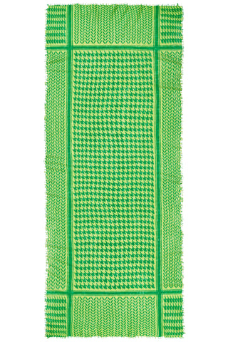 Kaschmirschal Milano Lime Limette – bedruckt, 100 % Cashmere | PURSCHOEN