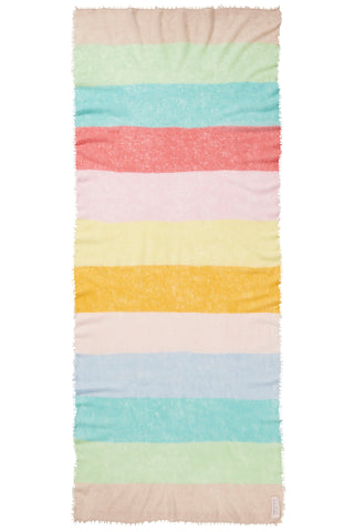 Kaschmirschal Rainbow Stripes 7 – bedruckt, 100 % Cashmere | PURSCHOEN