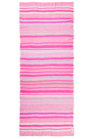Kaschmirschal Rainbow Pink Dream – bedruckt, 100 % Cashmere | PURSCHOEN
