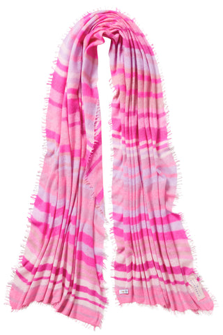 Kaschmirschal Rainbow Pink Dream – bedruckt, 100 % Cashmere | PURSCHOEN