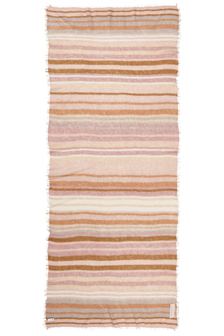 Kaschmirschal Rainbow Brown Dream – bedruckt, 100 % Cashmere | PURSCHOEN