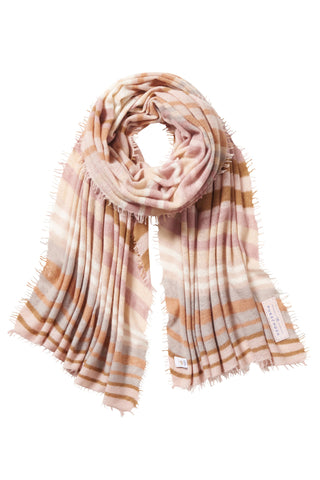 Kaschmirschal Rainbow Brown Dream – bedruckt, 100 % Cashmere | PURSCHOEN
