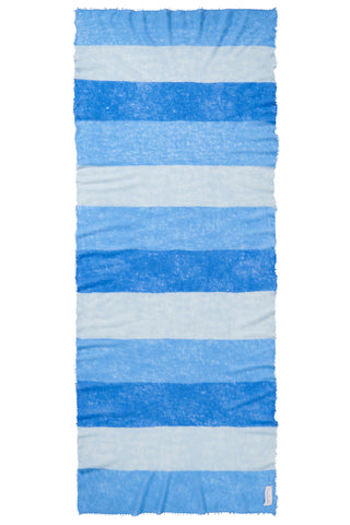 Kaschmirschal Block 3 Sky Blue – bedruckt, 100 % Cashmere | PURSCHOEN