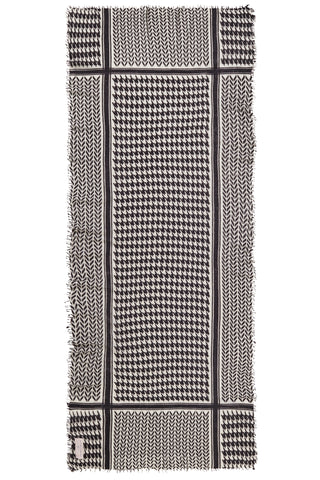 Kaschmirschal Milano Black Natural – bedruckt, 100 % Cashmere | PURSCHOEN