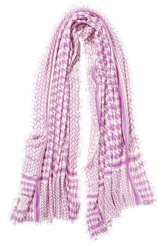 Kaschmirschal Milano Krokus Natural – bedruckt, 100 % Cashmere | PURSCHOEN