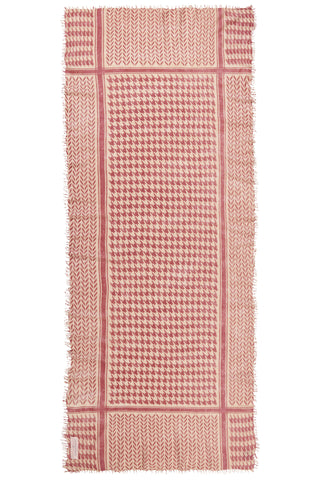 Kaschmirschal Milano Antik Rosa Sand – bedruckt, 100 % Cashmere | PURSCHOEN
