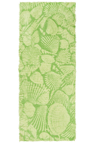 Kaschmirschal Seaside Green – bedruckt, 100 % Cashmere | PURSCHOEN