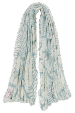 Kaschmirschal Seaside Schilf – bedruckt, 100 % Cashmere | PURSCHOEN