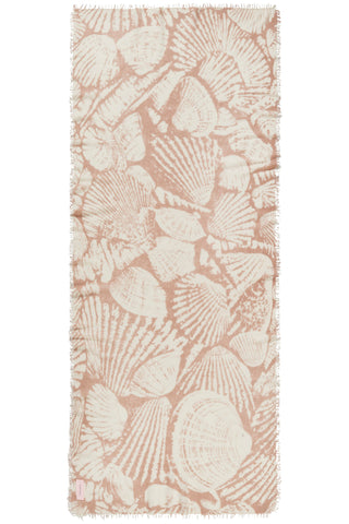 Kaschmirschal Seaside Camel Classic – bedruckt, 100 % Cashmere | PURSCHOEN