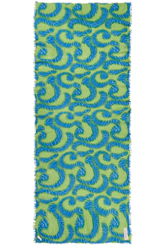 Kaschmirschal Sprinkle Lime Swimming Pool – bedruckt, 100 % Cashmere | PURSCHOEN