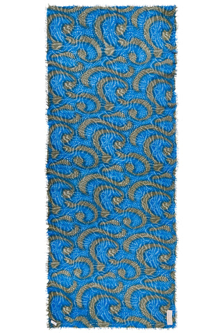 Kaschmirschal Sprinkle Swimming Pool Mili – bedruckt, 100 % Cashmere | PURSCHOEN