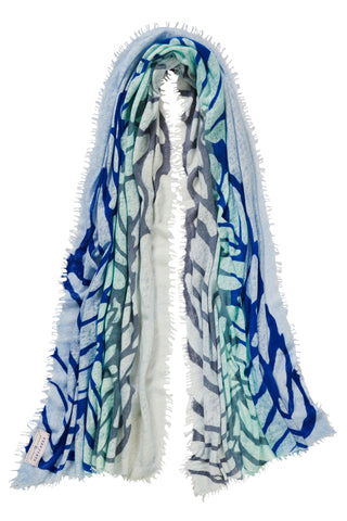 Kaschmirschal Coolgarden Cote D´Azur – bedruckt, 100 % Cashmere | PURSCHOEN