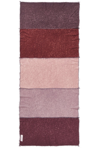 Kaschmirschal Miss Patch Chocolate – Patchwork-Design, 100 % Cashmere | PURSCHOEN