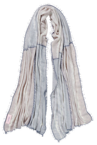 Kaschmirschal Miss Patch Java Stone II – Patchwork-Design, 100 % Cashmere | PURSCHOEN