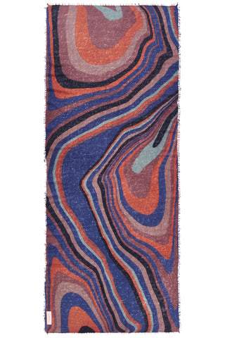 Kaschmirschal Hypnogarden Cinque – bedruckt, 100 % Cashmere | PURSCHOEN
