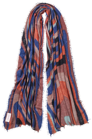 Kaschmirschal Hypnogarden Cinque – bedruckt, 100 % Cashmere | PURSCHOEN