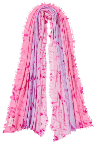 Kaschmirschal Space Tiger Pink – bedruckt, 100 % Cashmere | PURSCHOEN