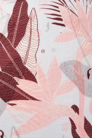 Kaschmirschal gewebt Flamingo Light Blue – bedruckt, 100 % Cashmere | PURSCHOEN